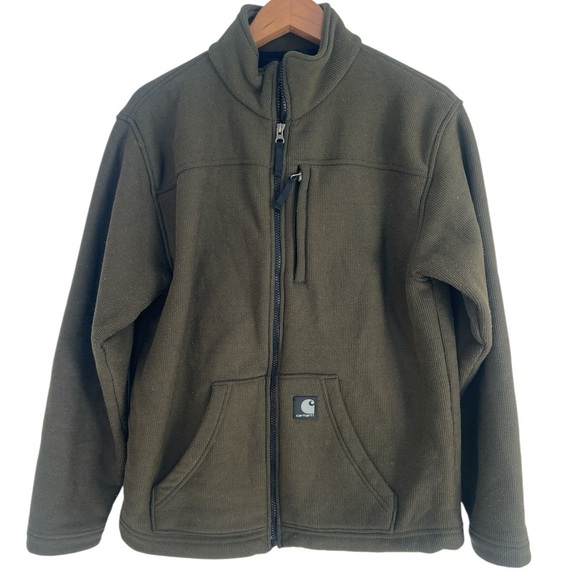 Carhartt Green Full Zip Jacket Men’s Size Large - Picture 1 of 6